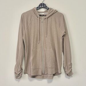 Calvin Klein Performance Ruched Long-Sleeve Zip Hoodie Size Large